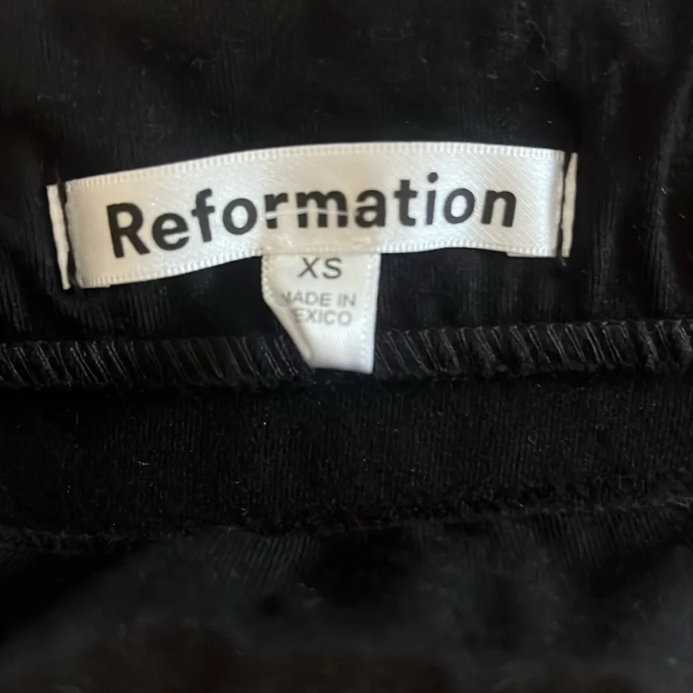 Reformation BLACK ADDALYN TWO PIECE SET Size XS - Picture 7 of 12